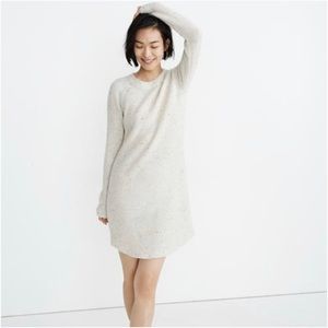 Madewell Heather Ivory Midi Sweater Dress